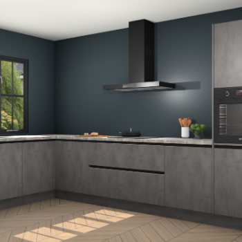 Beton antraciet greeploze keuken Tychy 82556