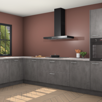 Beton antraciet keuken Tychy 82562