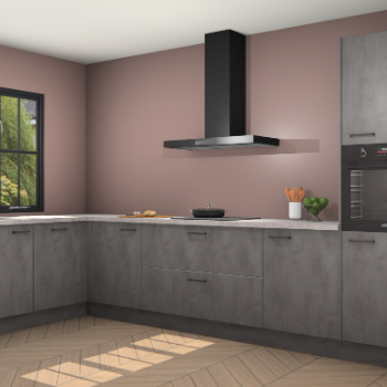 Beton antraciet keuken Tychy 82565