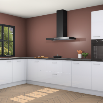 Sneeuwwitte hoogglans keuken Tychy 81038