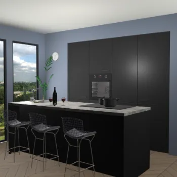 Zwarte keuken Rusiec 63423
