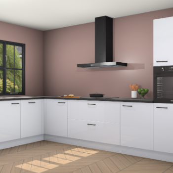 Sneeuwwitte hoogglans keuken Tychy 81041