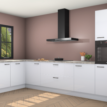 Sneeuwwitte hoogglans keuken Tychy 81059