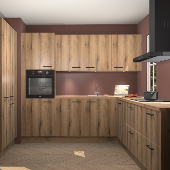 Goud eiken keuken Regina 78579