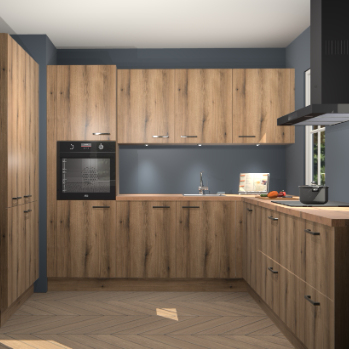 Goud eiken keuken Regina 78580