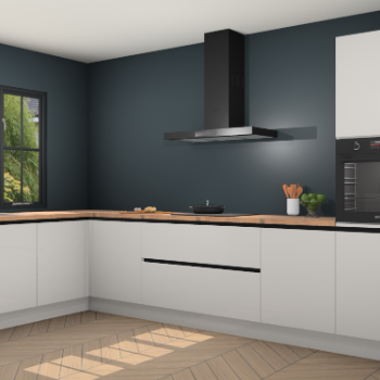 Zijdegrijze hoogglans greeploze keuken Tychy 81163