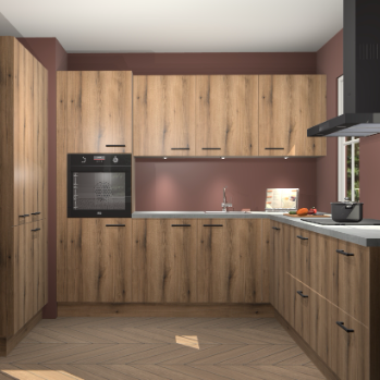 Goud eiken keuken Regina 78841