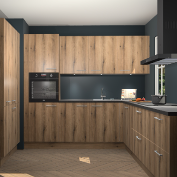 Goud eiken keuken Regina 78844