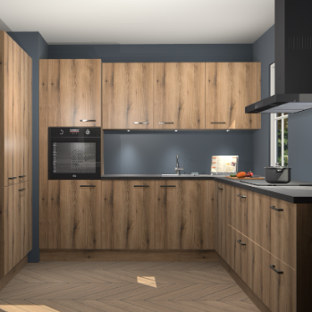 Goud eiken keuken Regina 78848