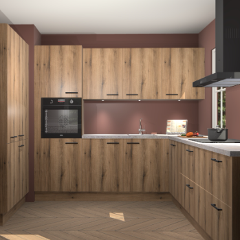 Goud eiken keuken Regina 78859