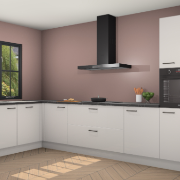 Zijdegrijze hoogglans keuken Tychy 81250