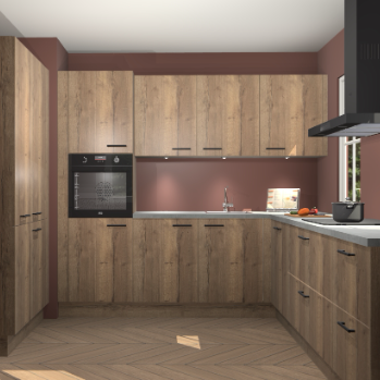 Chocolade eiken keuken Regina 79172