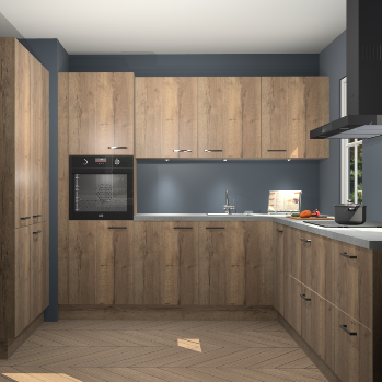 Chocolade eiken keuken Regina 79173