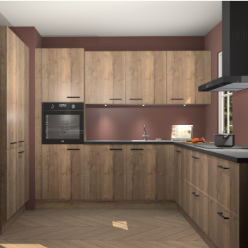 Chocolade eiken keuken Regina 79178