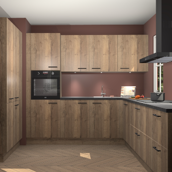 Chocolade eiken keuken Regina 79201