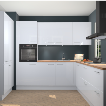 Sneeuwwitte hoogglans keuken Regina 78868