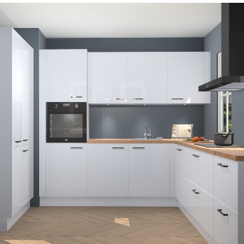 Sneeuwwitte hoogglans keuken Regina 79271