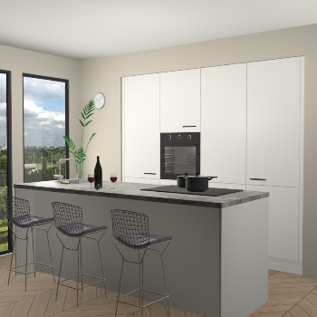 Zijdegrijs keuken Rusiec 63561