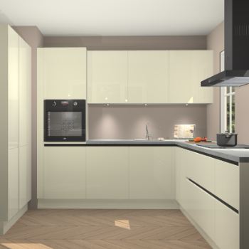 Magnolia hoogglans greeploze keuken Regina 79285