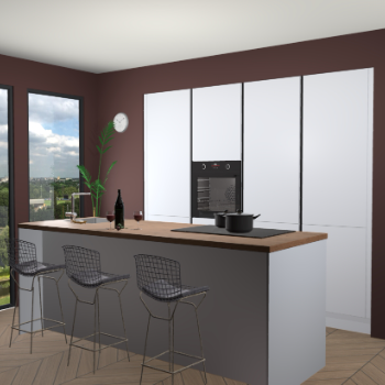 Sneeuwwit greeploze keuken Rusiec 63630