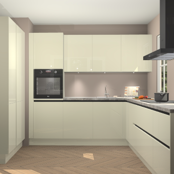 Magnolia hoogglans greeploze keuken Regina 79310