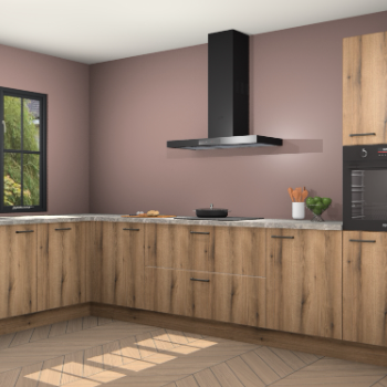 Goud eiken keuken Tychy 80630