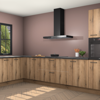 Goud eiken keuken Tychy 80684