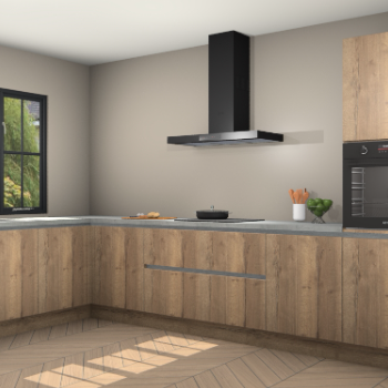 Chocolade eiken greeploze keuken Tychy 80719