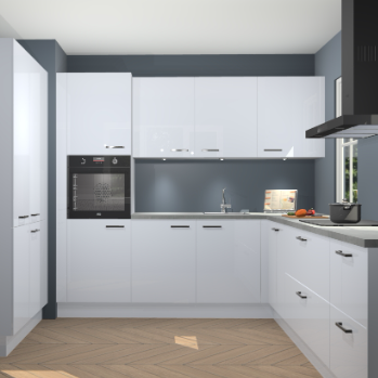 Sneeuwwitte hoogglans keuken Regina 79333