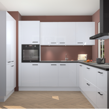 Sneeuwwitte hoogglans keuken Regina 79338