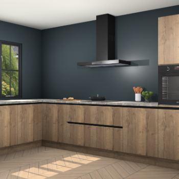 Chocolade eiken greeploze keuken Tychy 80764