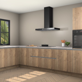 Chocolade eiken greeploze keuken Tychy 80768