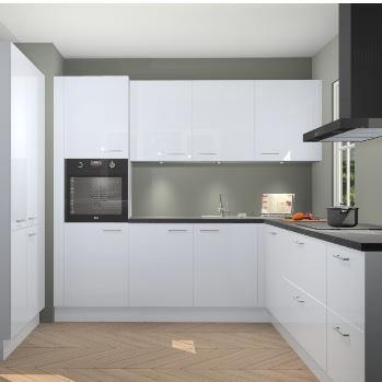 Sneeuwwitte hoogglans keuken Regina 79354