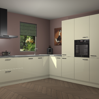 Magnolia hoogglans keuken Laos 80810