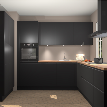 Zwarte greeploze keuken Regina 79462