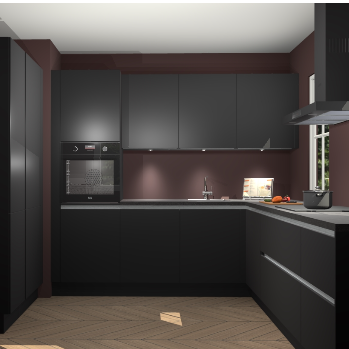 Zwarte greeploze keuken Regina 79809