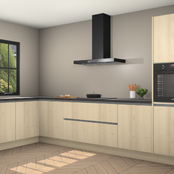 Vuren greeploze keuken Tychy 81565