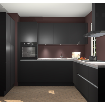 Zwarte greeploze keuken Regina 79828