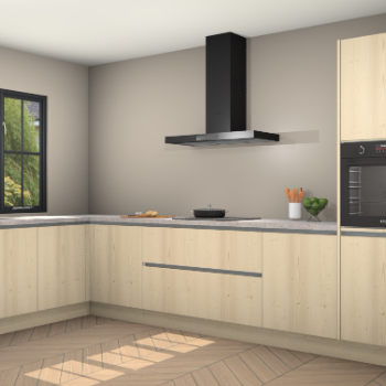 Vuren greeploze keuken Tychy 81586