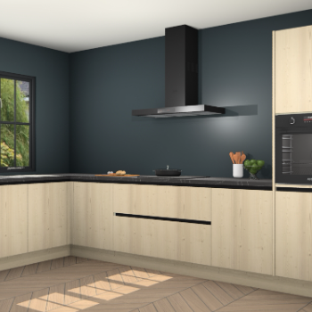 Vuren greeploze keuken Tychy 81605