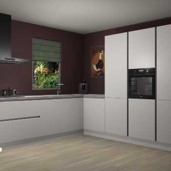 Zijdegrijze greeploze keuken Laos 81322