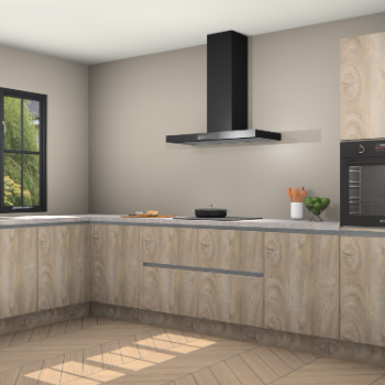 Cantaro eiken greeploze keuken Tychy 81817