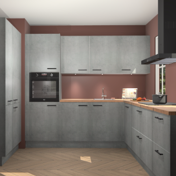 Beton parelgrijs keuken Regina 79872