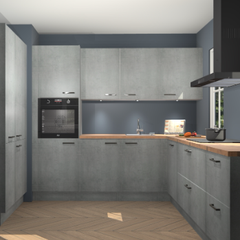 Beton parelgrijs keuken Regina 79873