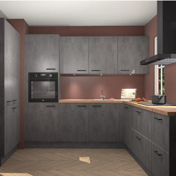 Beton antraciet keuken Regina 79902