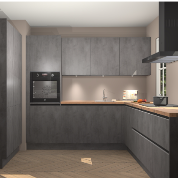 Beton antraciet greeploze keuken Regina 79904