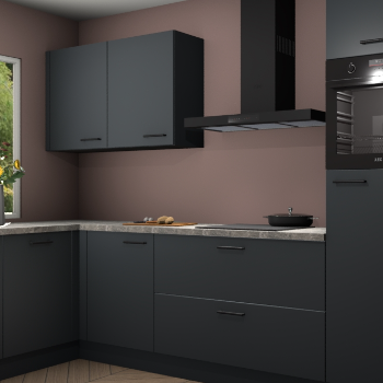 Onyxgrijze keuken Limonos 79765