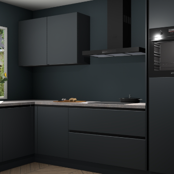 Onyxgrijze greeploze keuken Limonos 79824