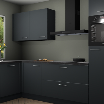 Onyxgrijze keuken Limonos 79893