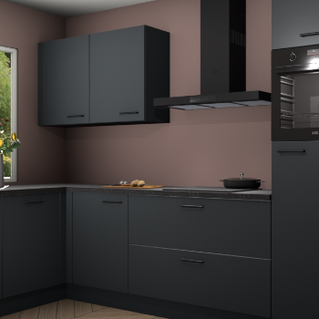 Onyxgrijze keuken Limonos 79896